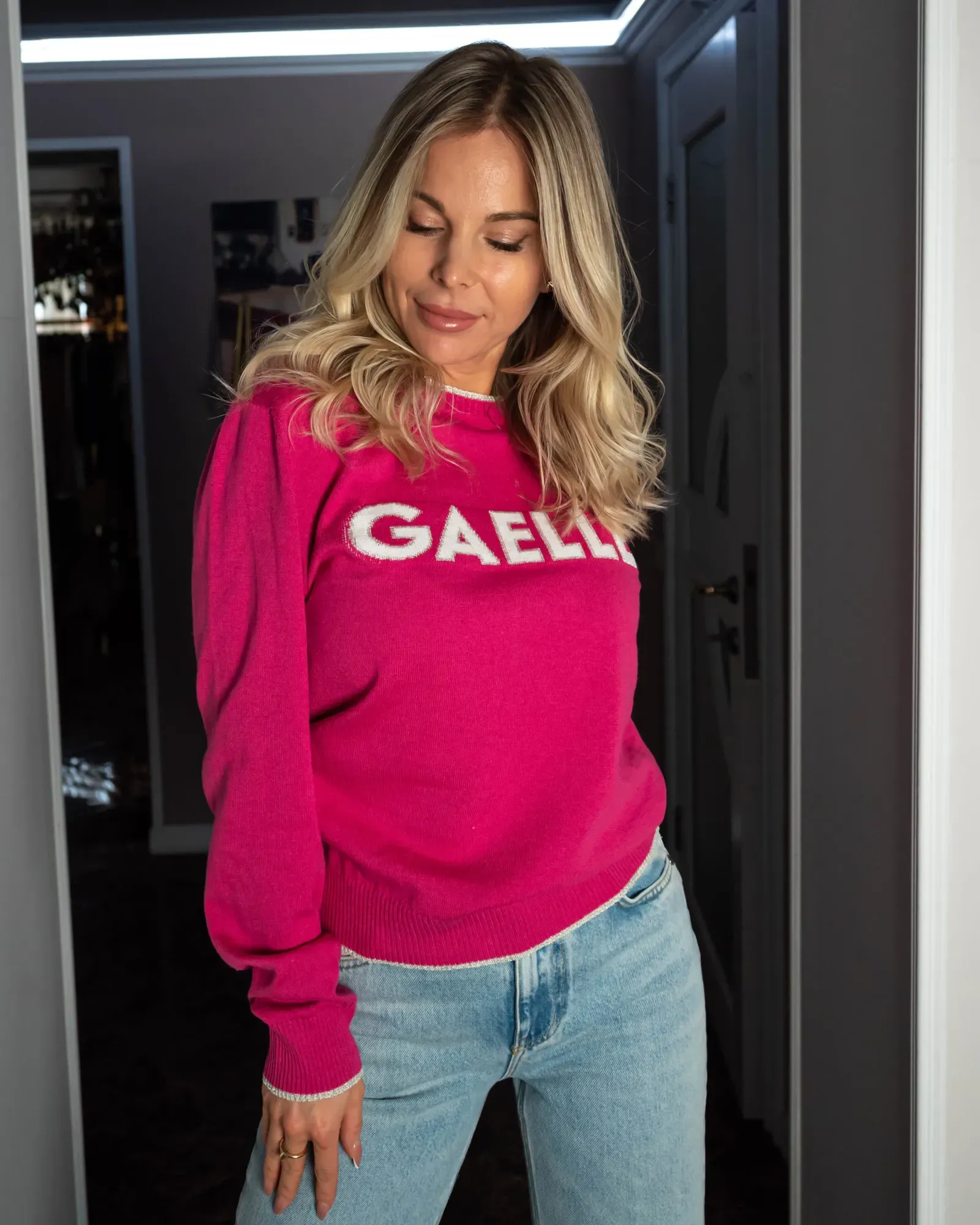 Джемпер с длинным  рукавом и логотипом