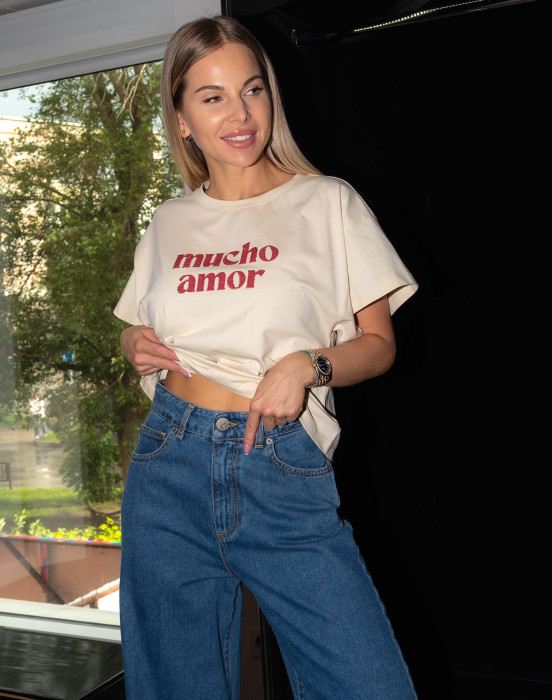 Джинсы с манжетами