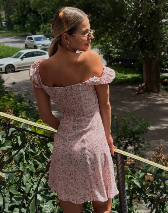 Платье в принте мильфлёр