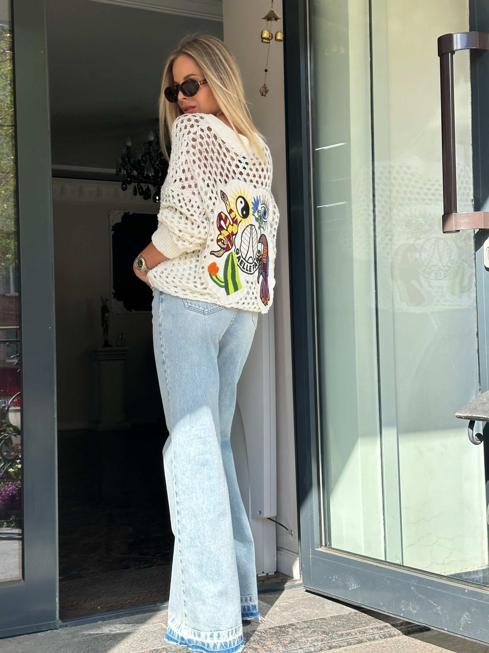 Кардиган с вышивкой