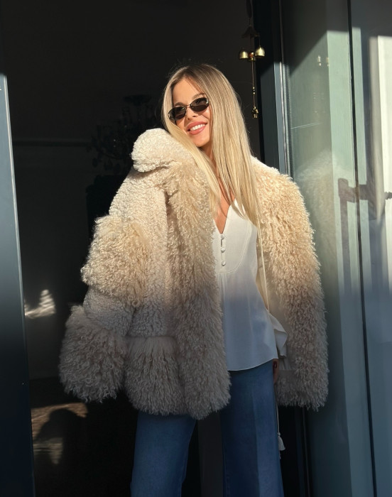 Шубка из искусственного меха - фото - 5