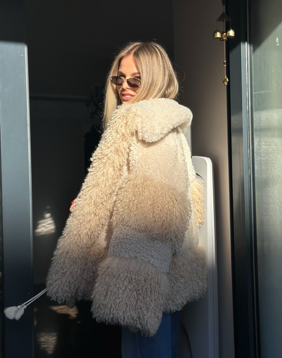 Шубка из искусственного меха - фото - 3