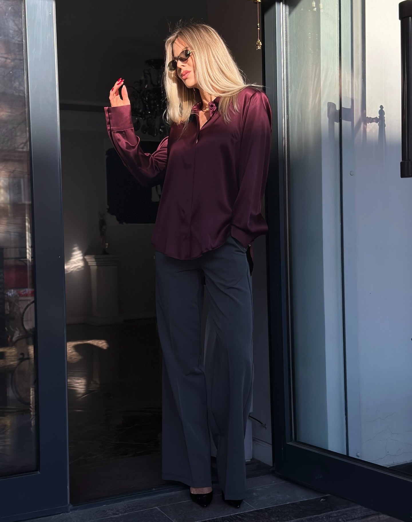 Блуза в цвете Бургундия