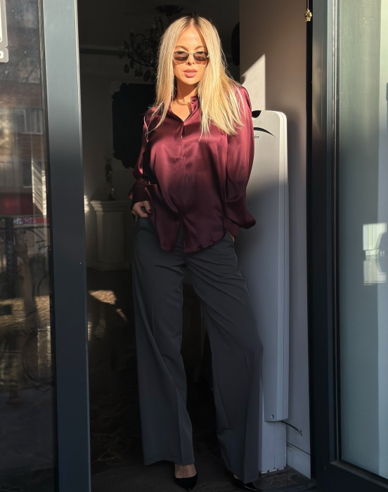 Блуза в цвете Бургундия