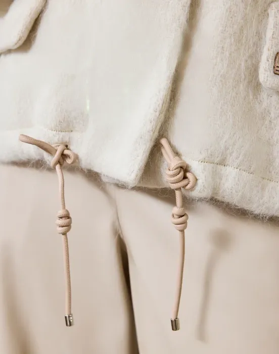 Бомбер из шерсти и мохера