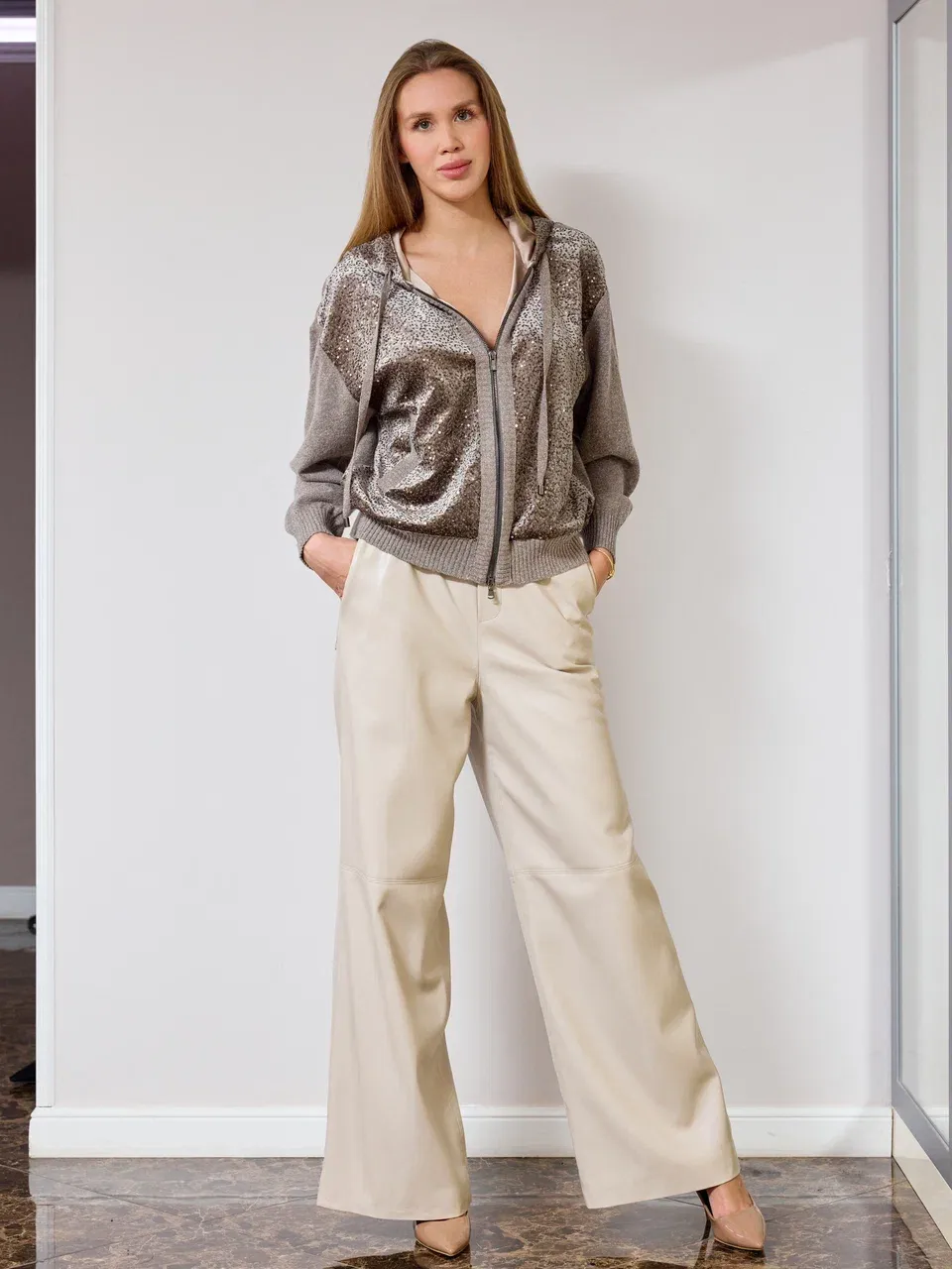 Джемпер на молнии