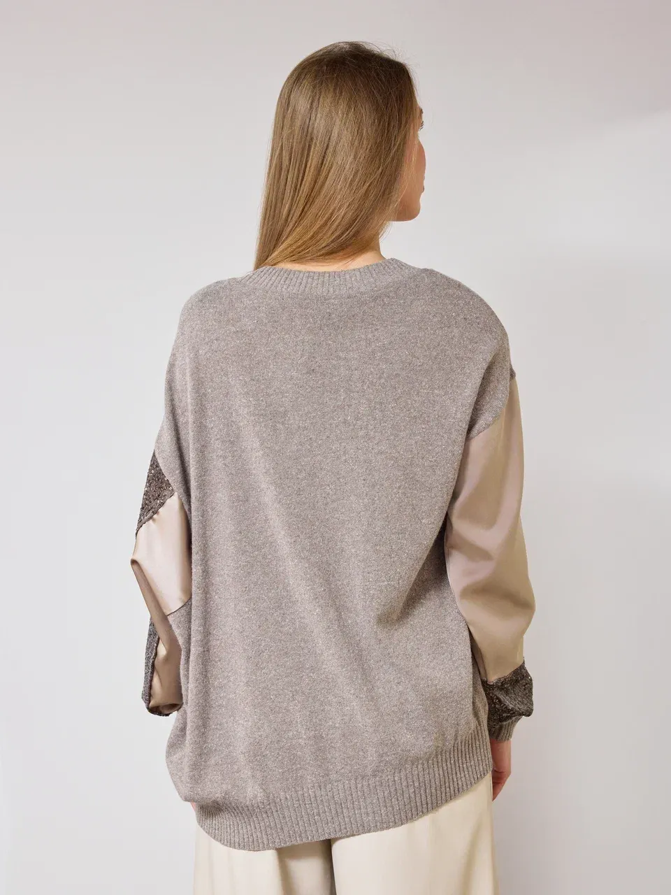 Разнофактурный свитер