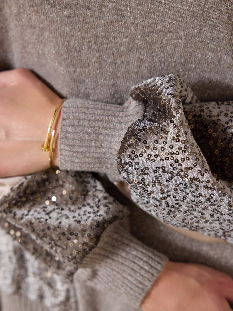 Разнофактурный свитер