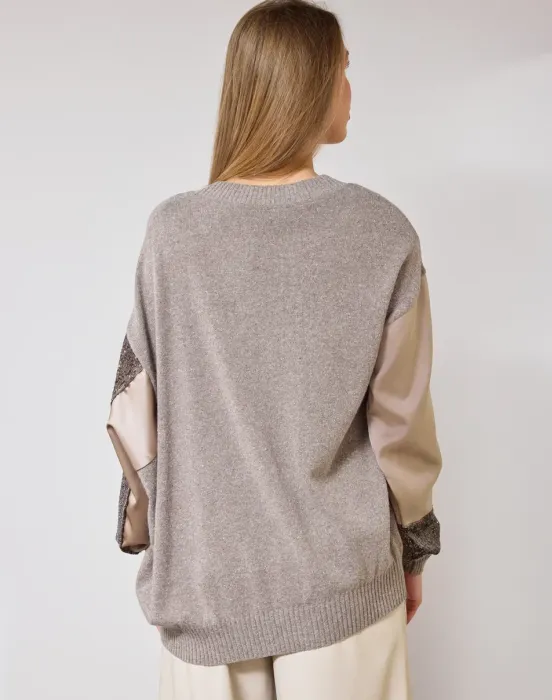 Разнофактурный свитер