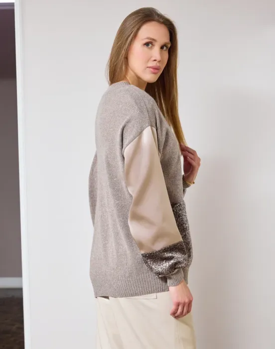 Разнофактурный свитер