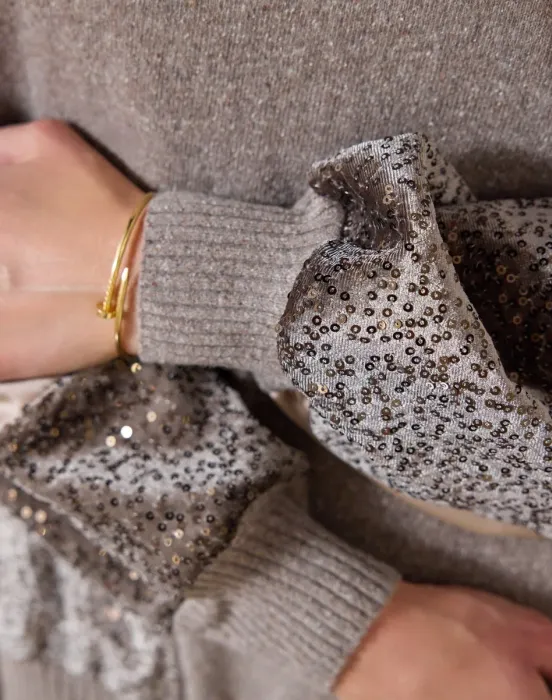 Разнофактурный свитер