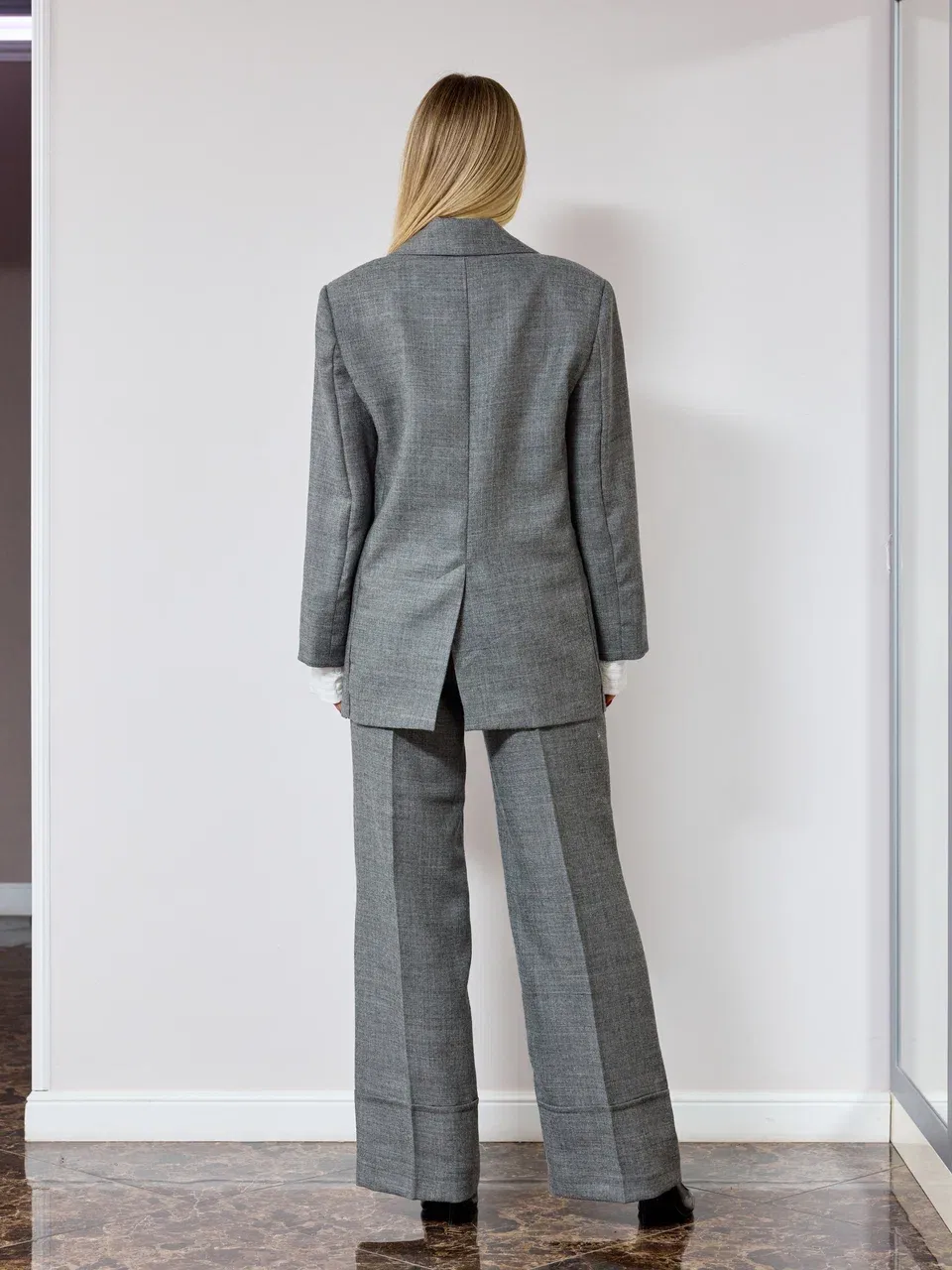 Пиджак из шерсти с имитацией внутренней жилетки