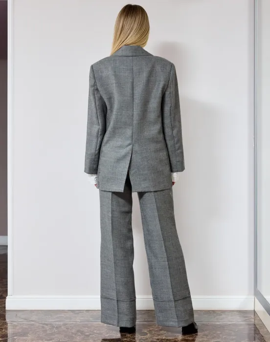 Пиджак из шерсти с имитацией внутренней жилетки