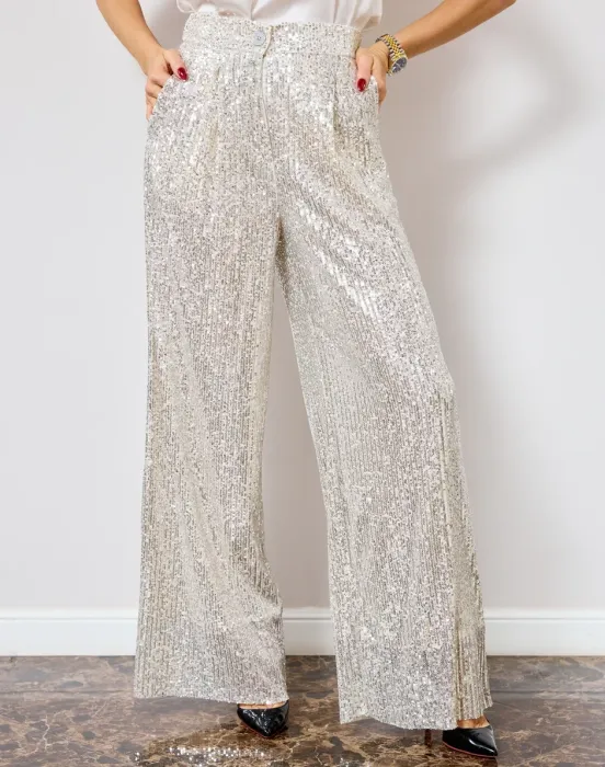 Брюки с пайетками