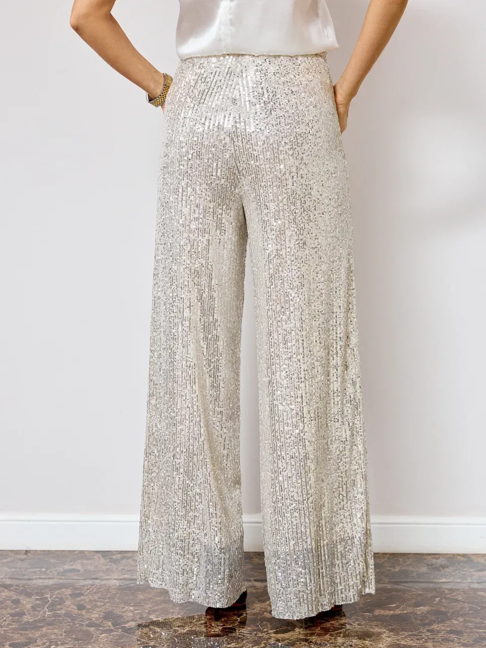 Брюки с пайетками