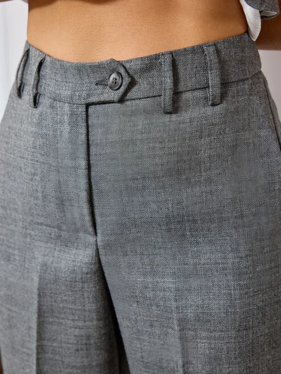 Брюки с широким манжетом