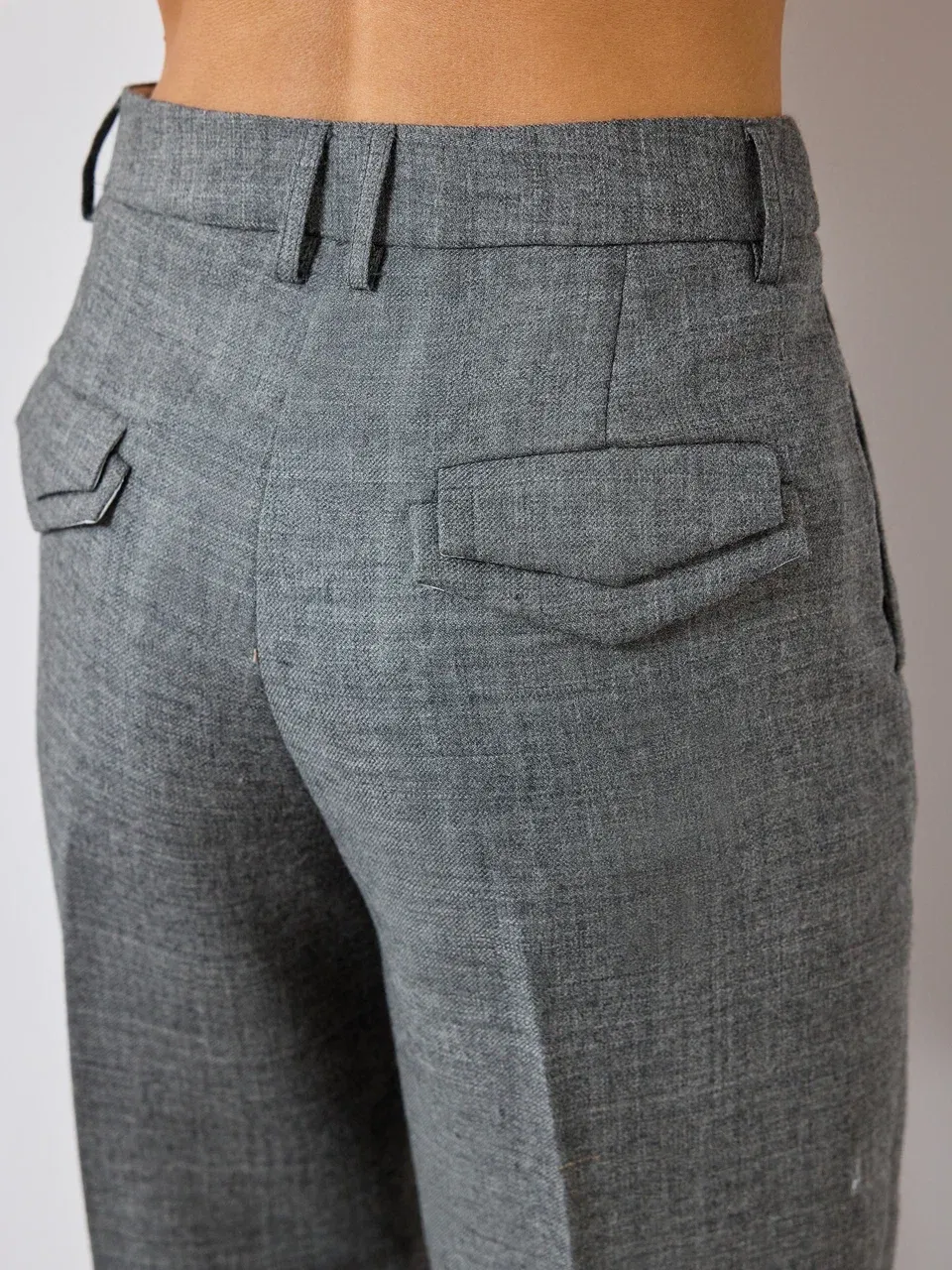 Брюки с широким манжетом