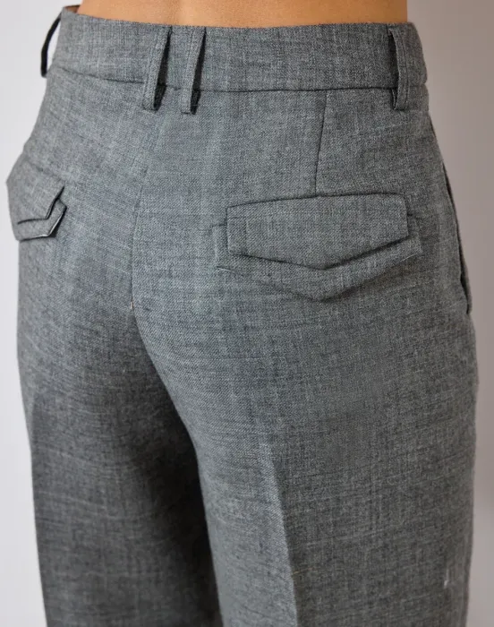 Брюки с широким манжетом