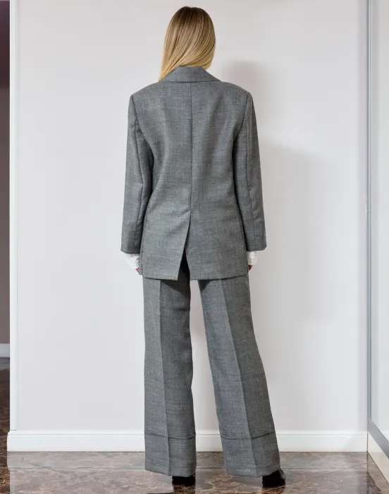 Брюки с широким манжетом