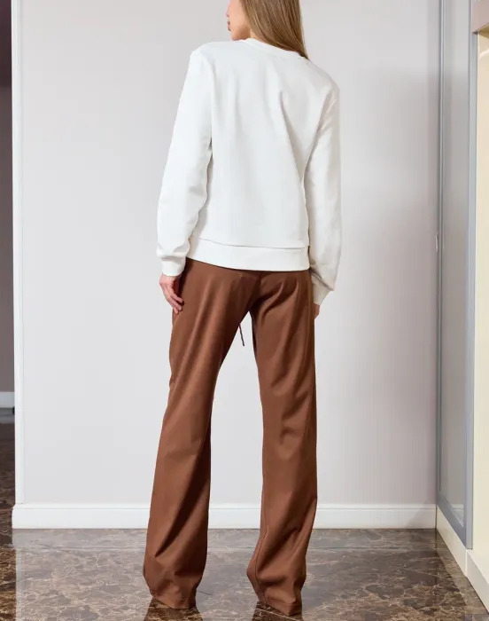 Брюки на резинке со шнуровкой - фото - 5