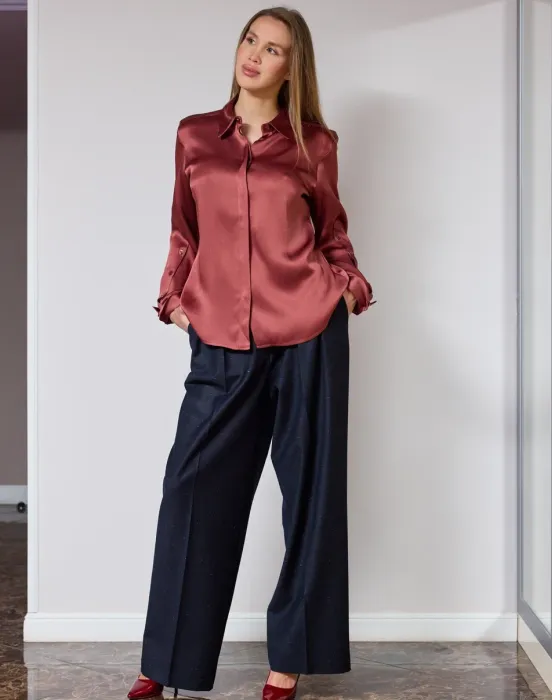 Блуза с пуговицами - фото - 5