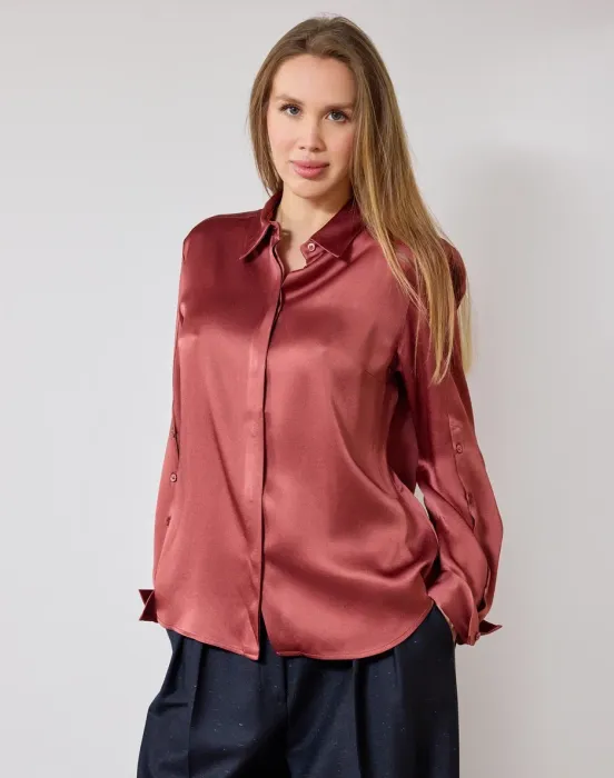 Блуза с пуговицами - фото - 6