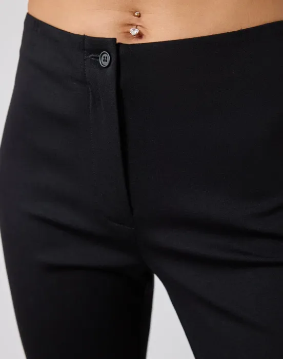 Брюки слим с молнией - фото - 8