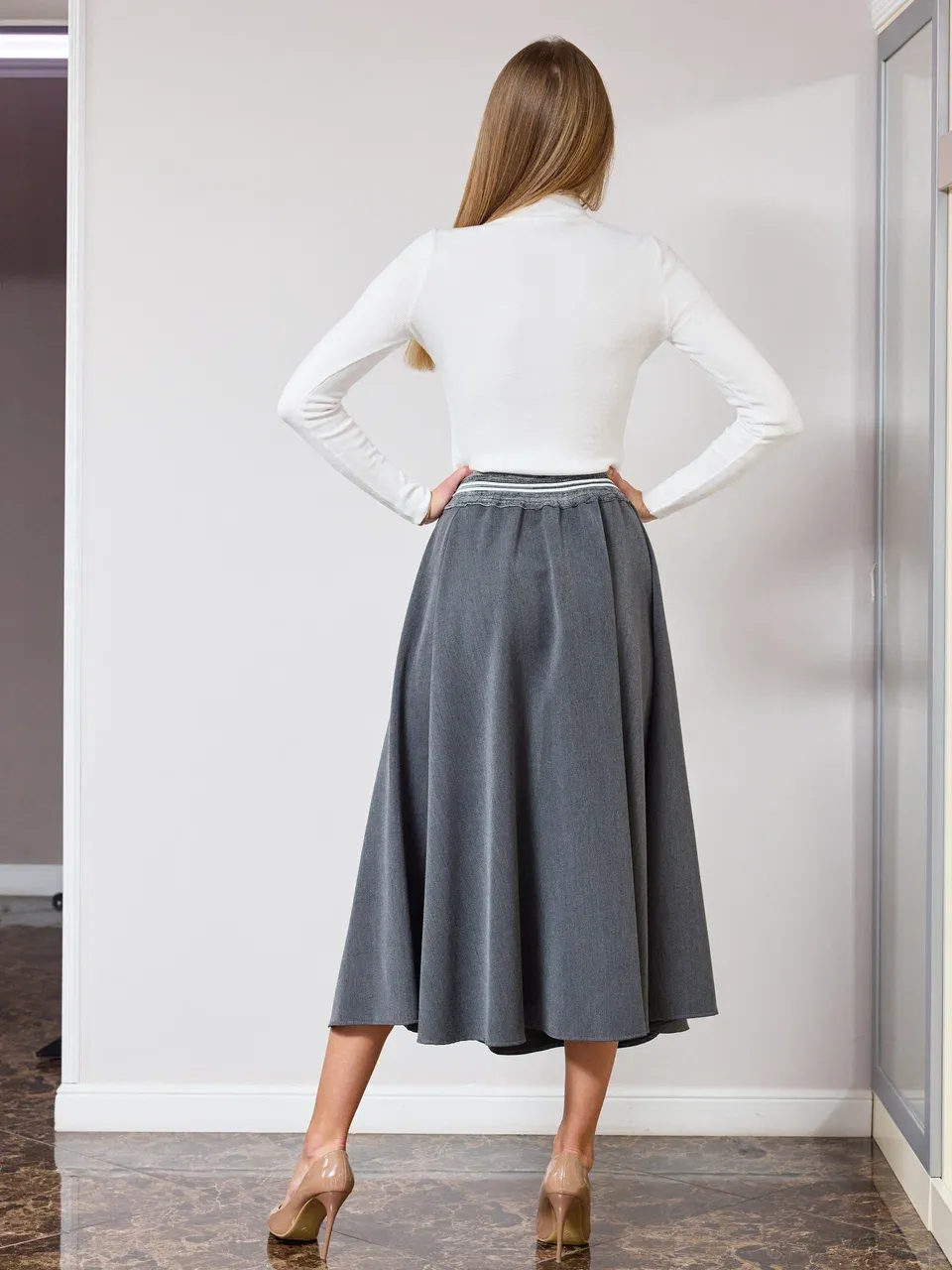 Юбка на резинке с логотипом