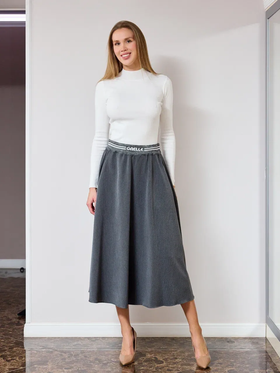 Юбка на резинке с логотипом