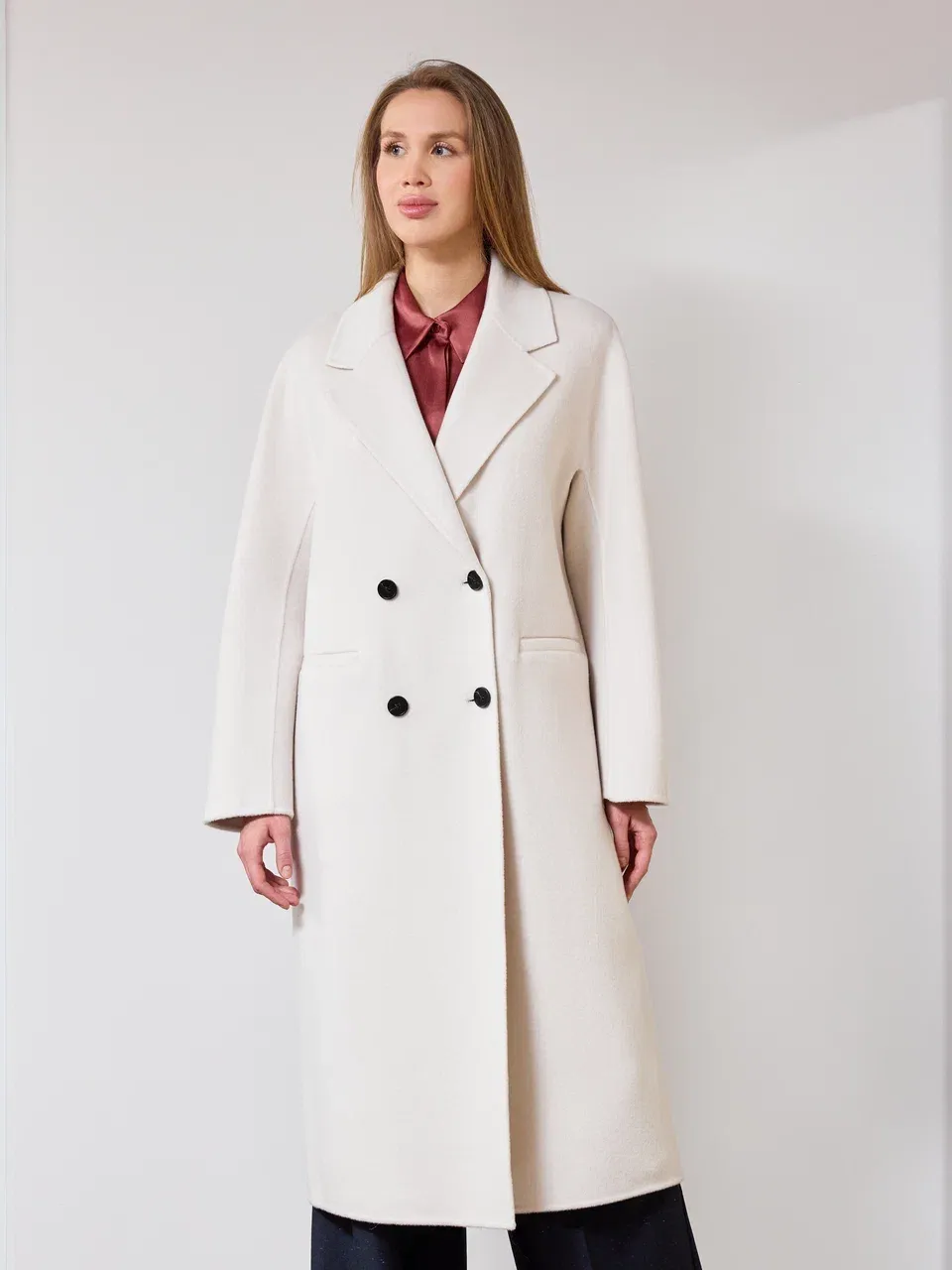 Пальто из шерсти и кашемира на пуговицах