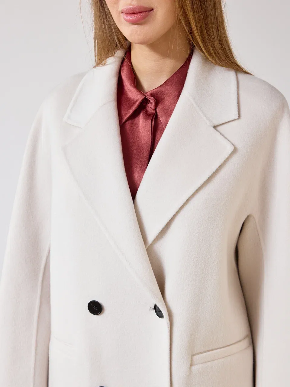 Пальто из шерсти и кашемира на пуговицах
