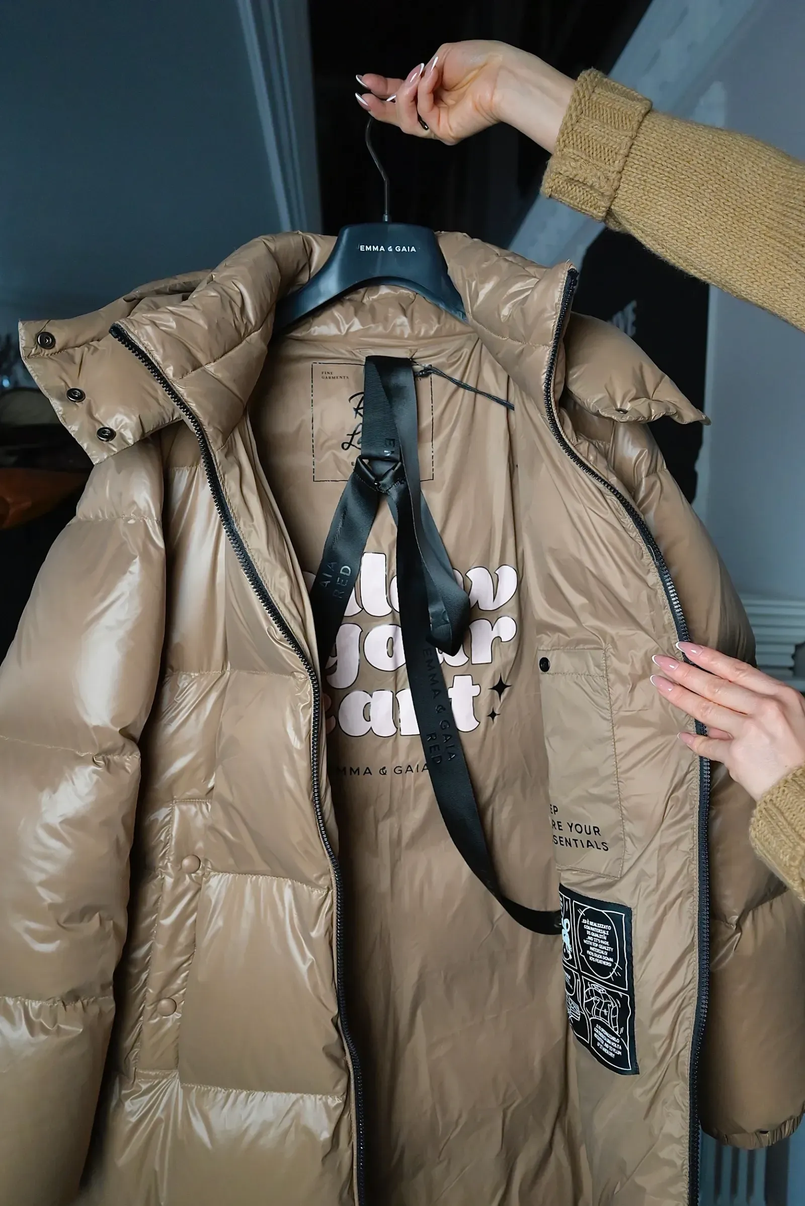 Пуховое пальто