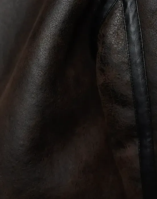 Дубленка с искусственным мехом