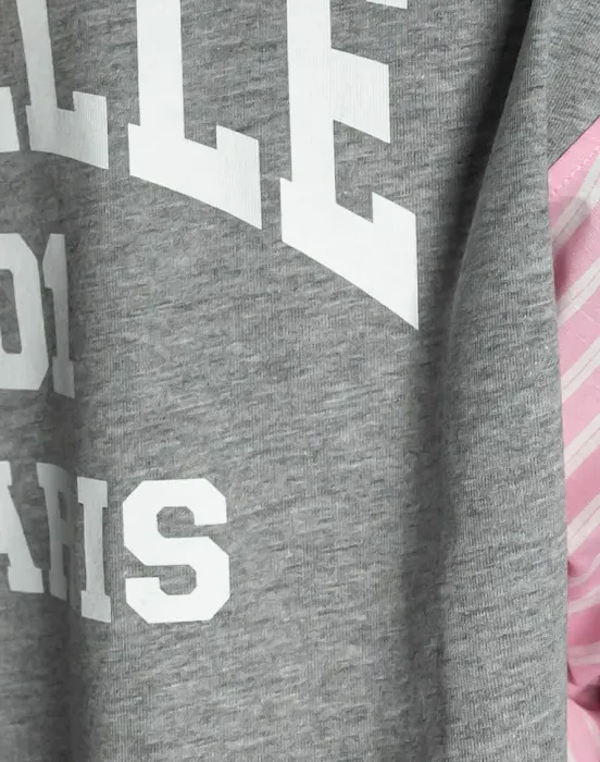 Футболка разнофактурная с логотипом бренда