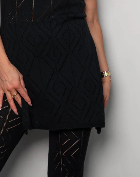 Трикотажный костюм в стиле вязки