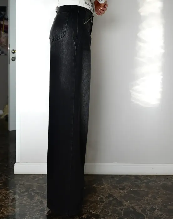 Джинсы с замочками - фото - 5