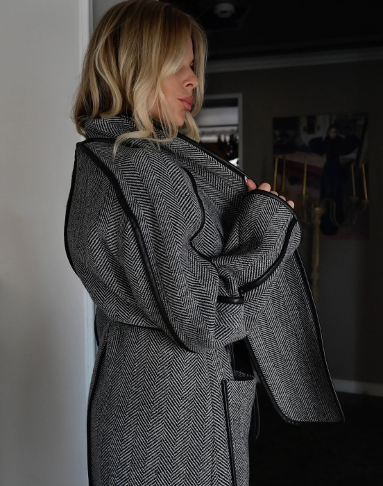 Пальто с кантом - фото - 4