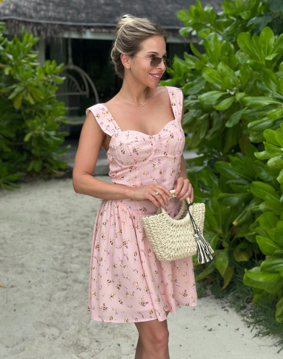 Платье в принте мильфлёр - фото - 9