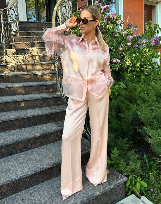 Рубашка с бахромой - фото - 1